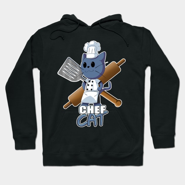 CHEF CAT Hoodie by droidmonkey